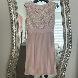 Ted Baker Dress for wedding guest or cocktail party light pink mauve